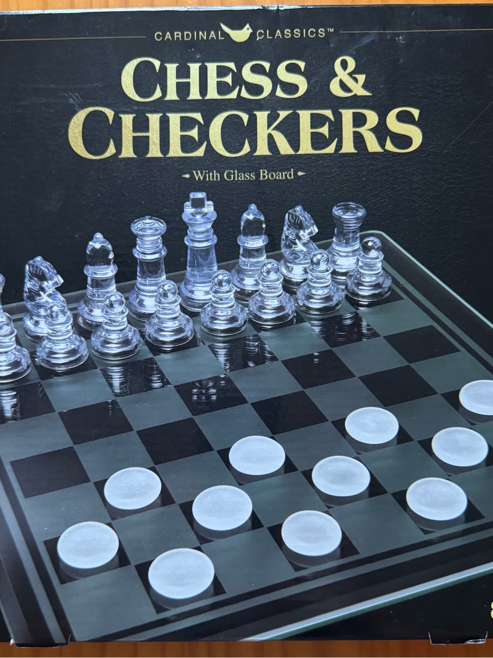 Glass Chess & Checkers Set